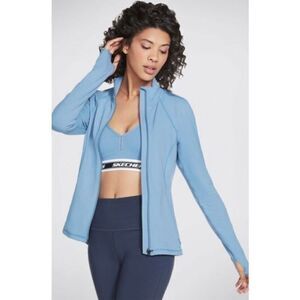 SKECHERS - ⬇️ 4X HP ⬇️ NWT L Sz XS GO Flex Mesh-Back Zip Jacket in Periwinkle